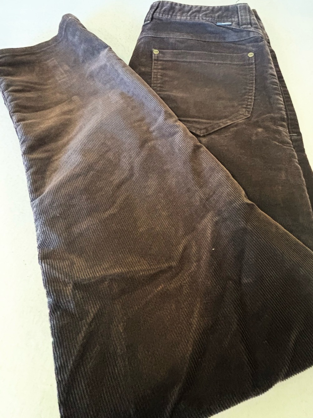 Toad&Co Jet Corduroy Lean Pants Brown Corduroy Straight Leg Stretch Size 31 - Picture 9 of 11